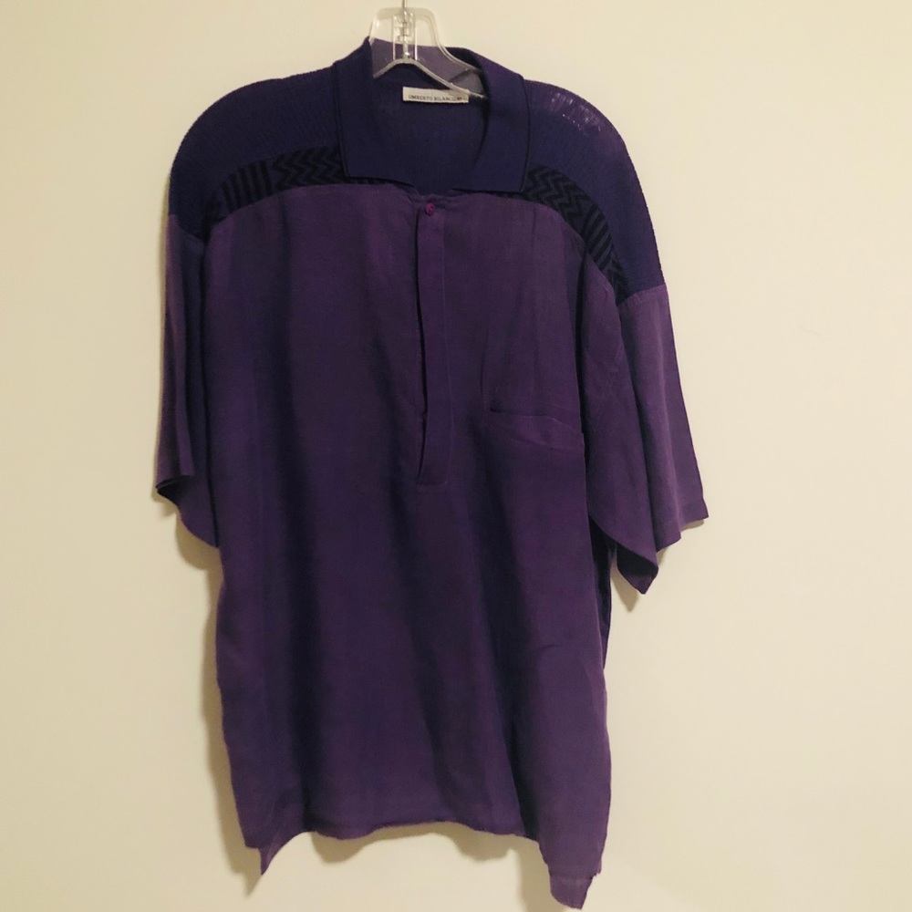 Deep Purple Short Sleeve Polo
